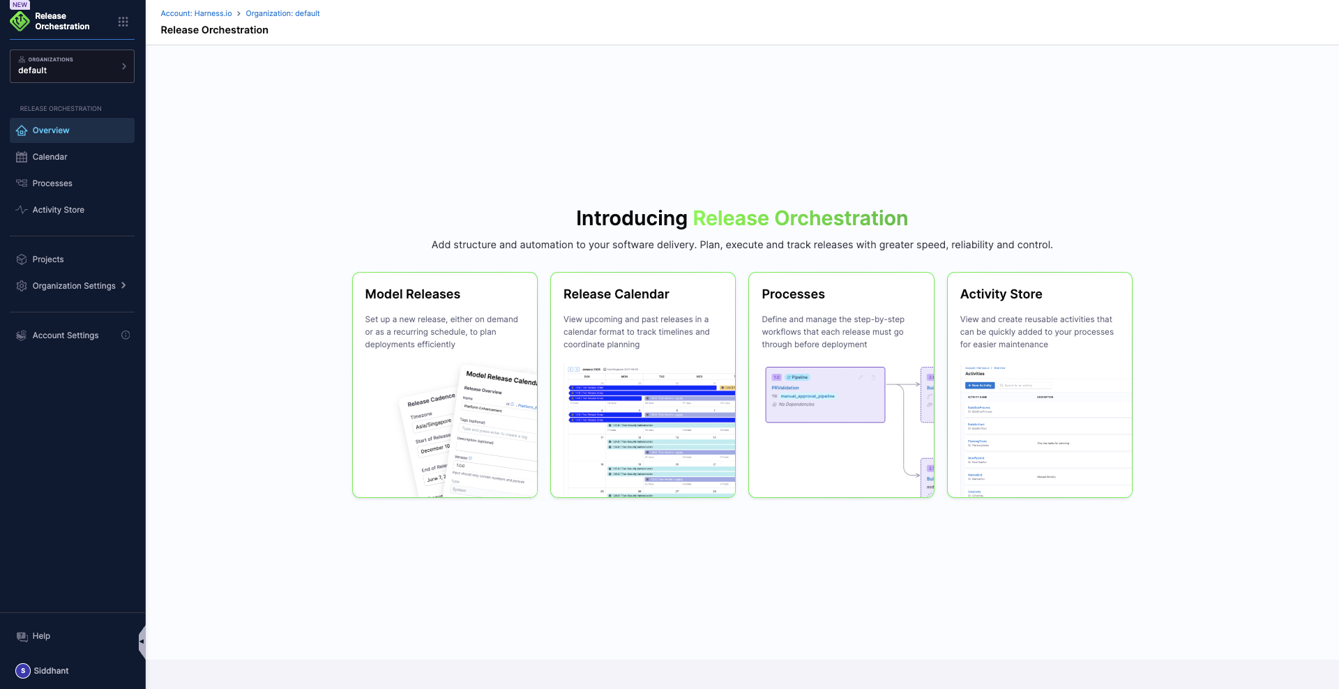 Release Orchestration interface